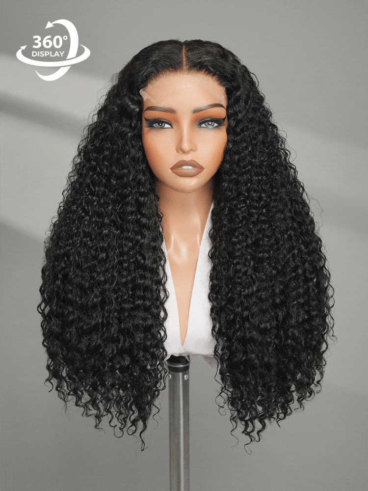 double drawn deep wave wig