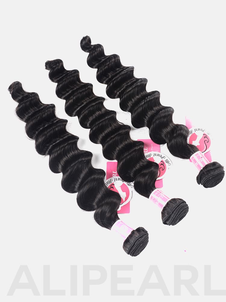 Alipearl Loose Deep Wave 3 Bundles/Packet Soft Brazilian Hair