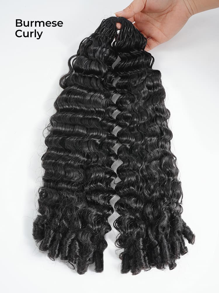 burmese curly hair extension