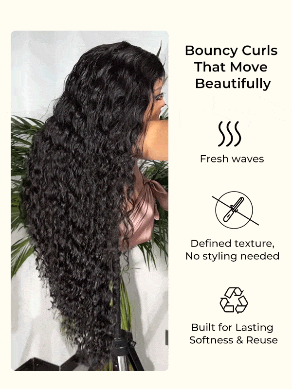 bouncy loose deep wave wig