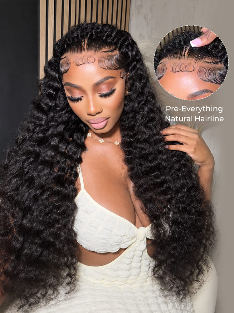 deep wave glueless 13x6 lace wig
