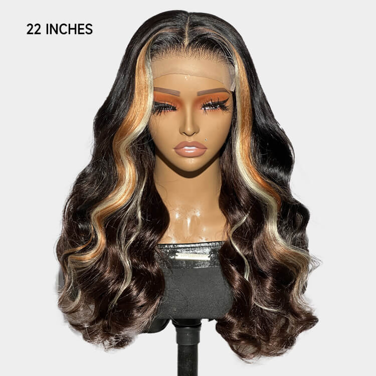 Blonde Highlights On Black Hair Wigs