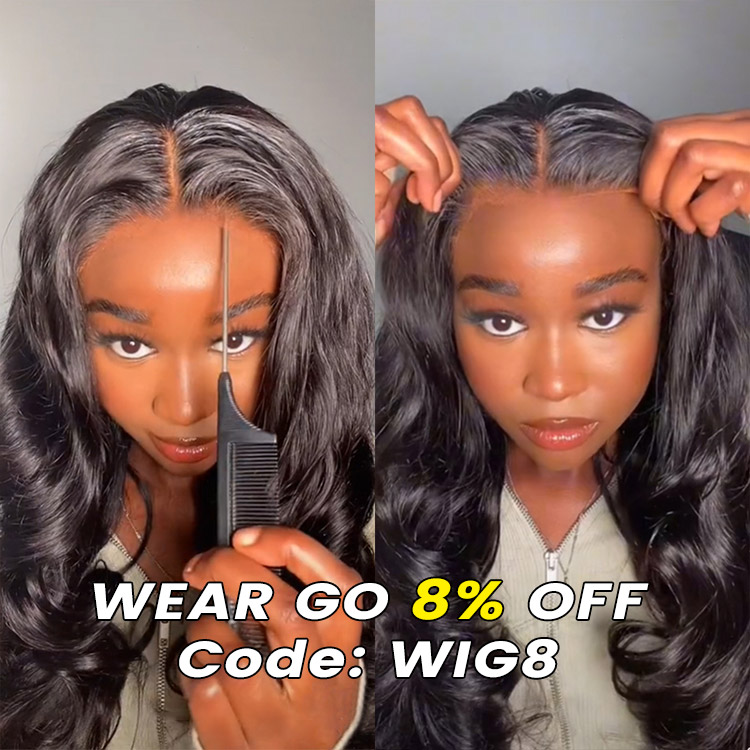 Glueless Wear & Go Wigs - Straight & Body Wave Human Hair Upgrade 4x7 Lace Closure Wigs