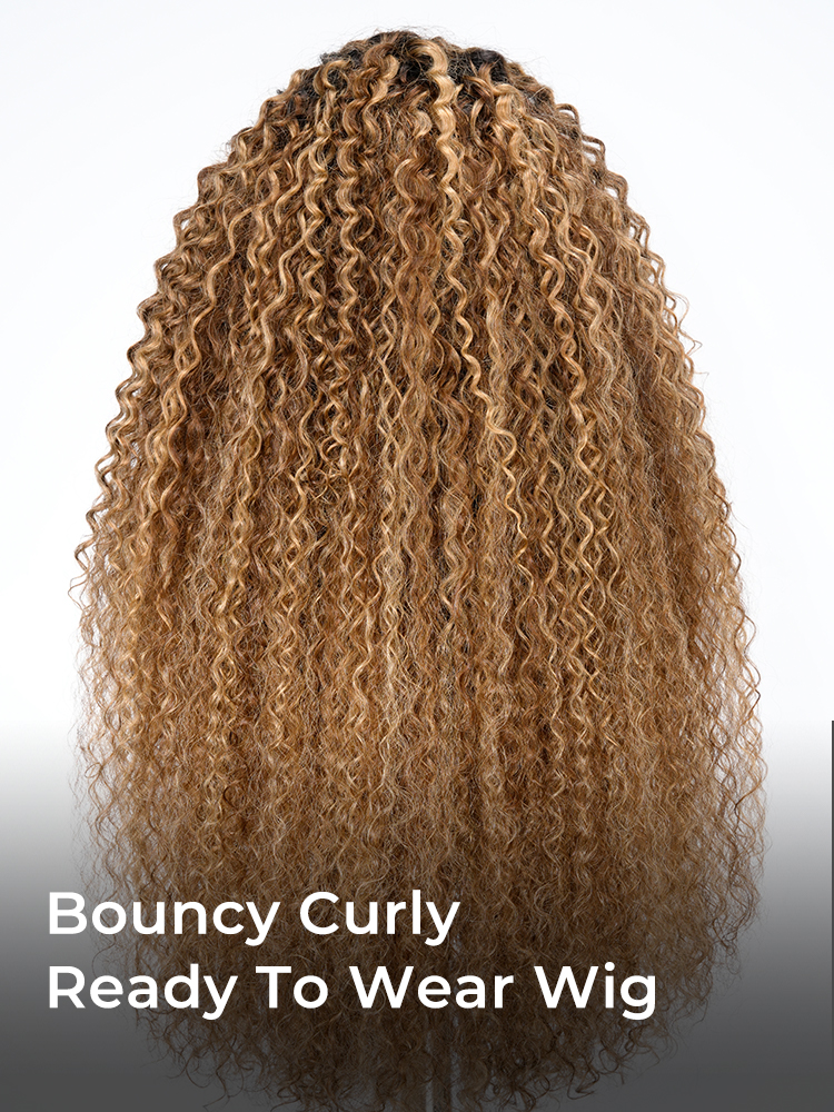 Bouncy Curly Colored Wig