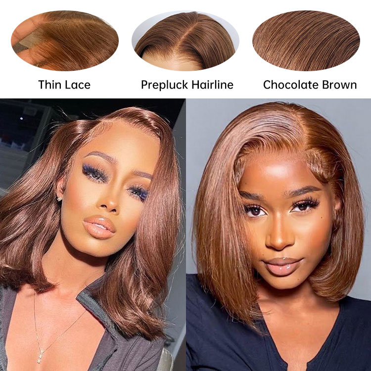 Brown Bob Wigs