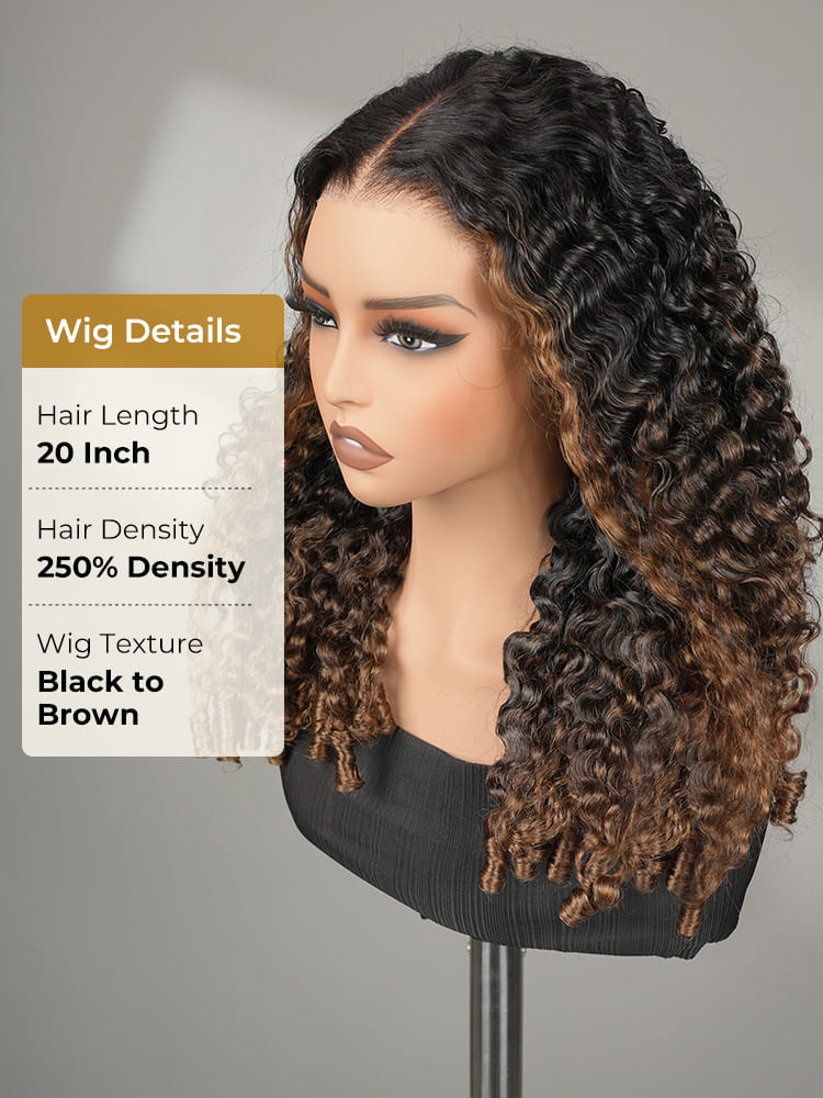Brown wig