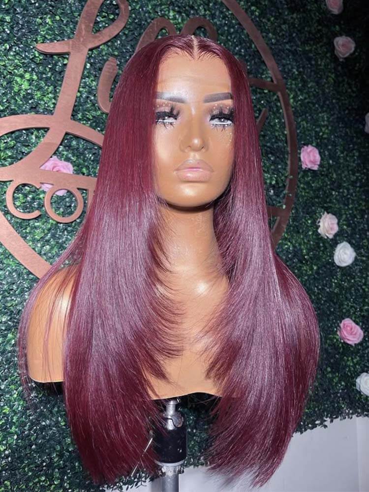 99j human hair lace frontal wig 