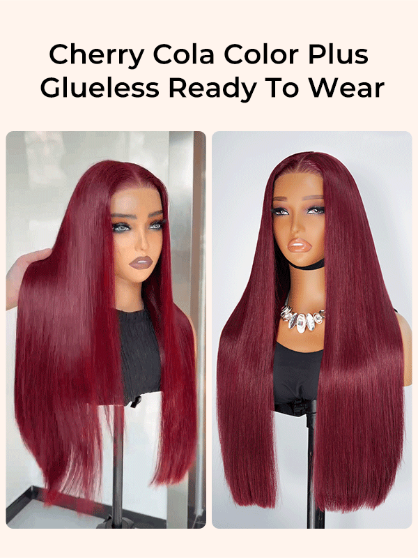 Cherry Cola Colored Wig