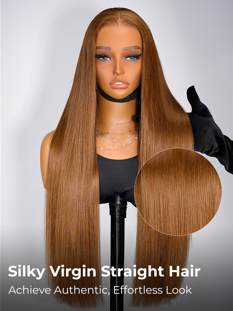 Colored human hair lace frontal wig
