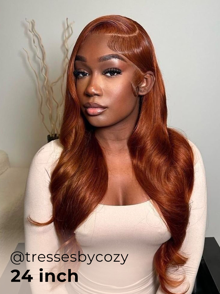 Copper Color Glueless Wig