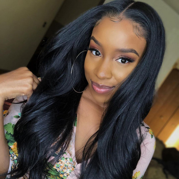 Alipearl Body Wave 360 Lace Frontal Wig Natural Color Pre-plucked Lace ...