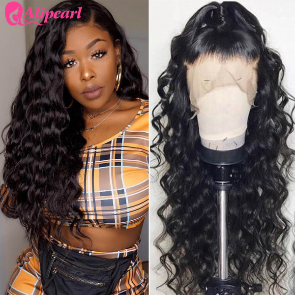 Wavy Lace Wig Lace Front Wigs Loose Deep Hair Human Hair Wigs -Alipearl Hair