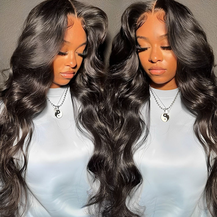 Layered Cut Voluminous Ocean Wave Curtain Bangs Wig 100 Glueless