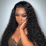 Curly 4*7 lace closure wig