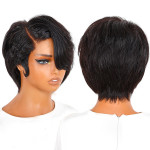 Short Human Hair Wig