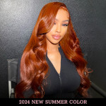 Burnt Orange Copper Color Wig 