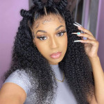 Curly lace closure wigs