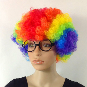 Colorful Clown Wig Fancy Funny Clown Wigs One Size For Sale