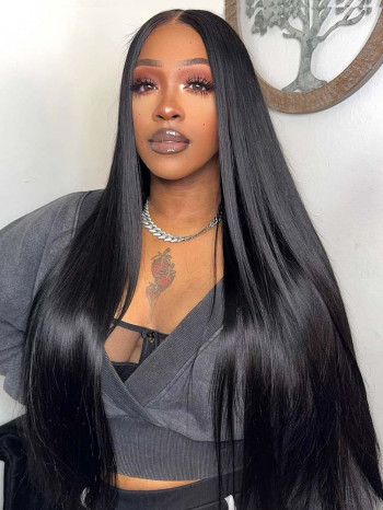 Single Knots Parting Max 13x5 HD Lace Front Wigs 300% High Density Virgin Human Hair