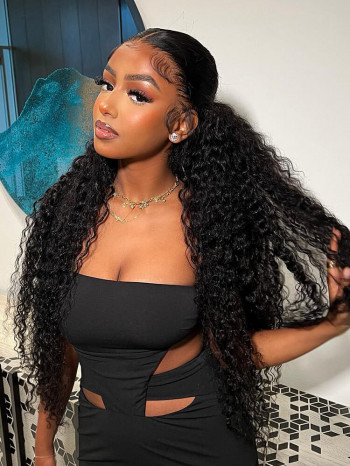 Deep Wave Wigs 13x6 Frontal Wigs Curly Human Hair Wigs