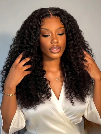 Burmese Curly HD Lace Front High Density Wigs Human Hair