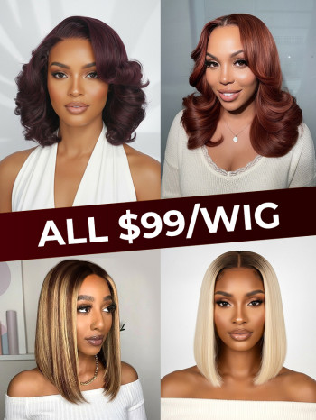 Colored 5x5 Lace Closure Wig Human Hair [$99 Colored Wig Special]