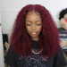 Reddish Brown Curly
