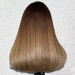 Ombre Dark Brown With Highlights HD Lace Wig