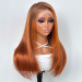 Layered Cut Copper Stripe Wig