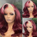 Burgundy With Blonde Highlights Wigs
