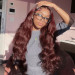 dark brown auburn hair