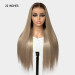 Ash Blonde With Dark Brown Roots Hair Wigs