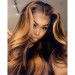 blonde balayage on brown hair