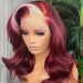 Burgundy With Blonde Highlights Wigs