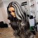 grey balayage wig