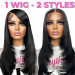 Layered Human Hair Wigs