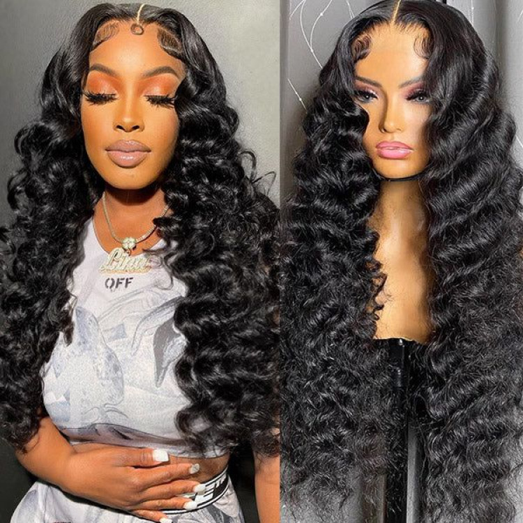 HD Lace 5*5 Closure Wigs Deep Wave Lace Wigs for Sale -Alipearl Hair
