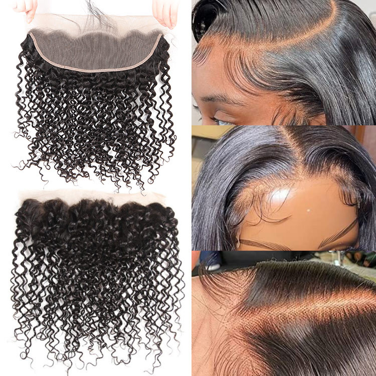 Ali Pearl Kinky Curly 13*4 Lace Frontal Peruvian Virgin Hair -Alipearl Hair