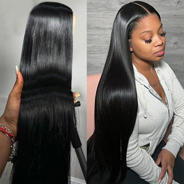 Single Knots Parting Max 13x5 HD Lace Front Wigs 300 High Density Virgin Human Hair