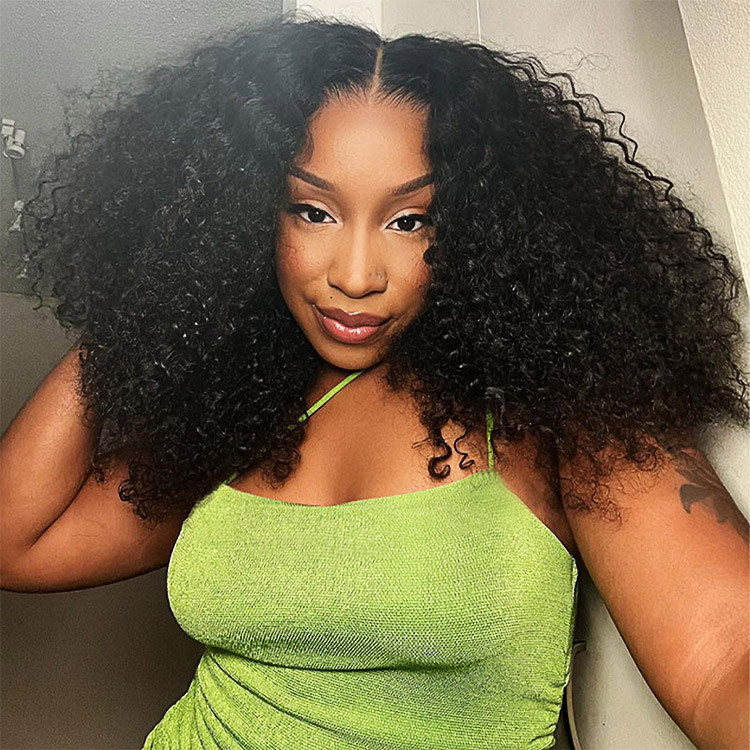 Alipearl Glueless 5 7 Ready to Go Curly Wig 5S Easy To Wear Pre Bleached Mini Knots Lace Wig