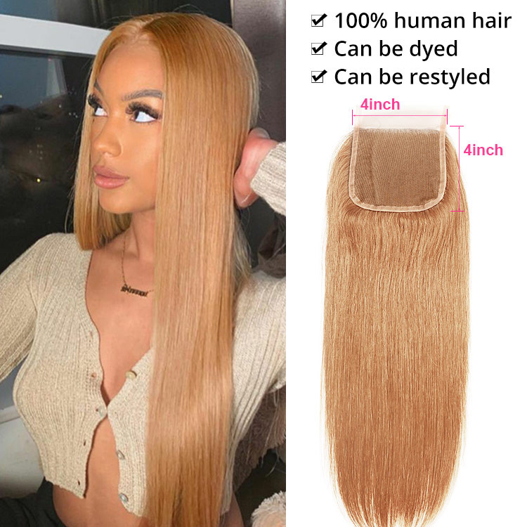 Straight Weave Hairstyles Brazilian Virgin Hair Honey Blonde Lace Closure  Alipearl Hair