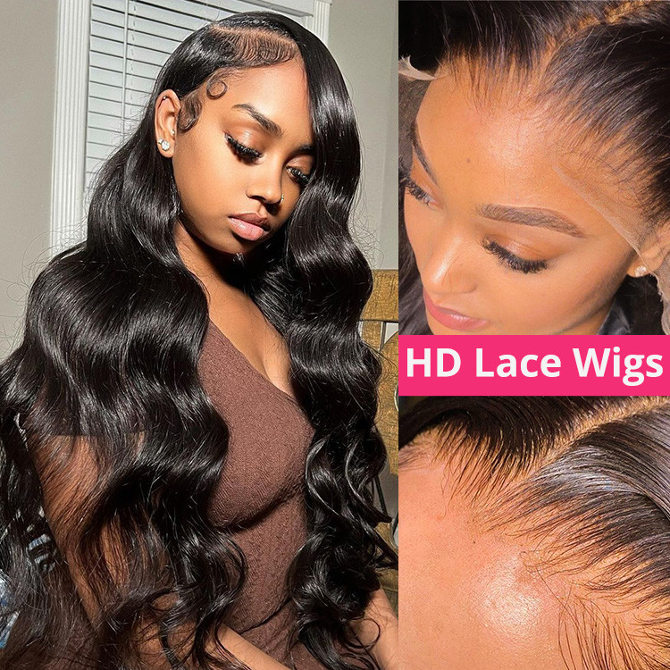Ali Lumina Human Hair Lace Front Wigs 20inch Body Wave 4x4 Lace Closure  Wigs Human Hair Wigs For Black Women Pre Plucked Hairline Natural Color :  Buy Online at Best Price in