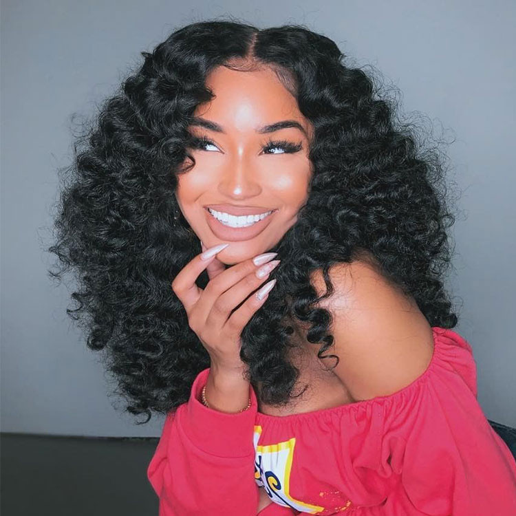 Curly human hair wigs cheap new arrivals