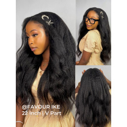 Kinky Straight U Part Wig Brazilian Human Hair Wig Curly U Part