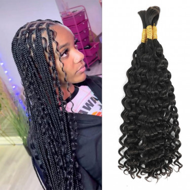 36Inches Triangle Knotless Synthetic Lace Frontal Braided Wigs