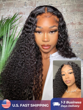 Express Shipping - Deep Wave Transparent HD Lace Front Wigs 14-28