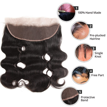 13 4 Lace Frontal Brazilian Deep Wave Lace Frontal Alipearl Hair
