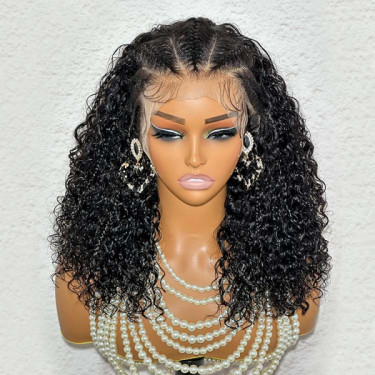 Short lace front braided wigs outlet