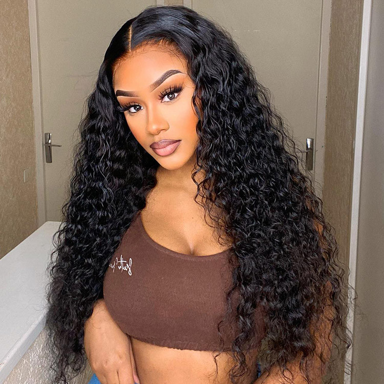 Express Shipping Deep Wave Transparent HD Lace Front Wigs 14 28 Inches Alipearl Hair