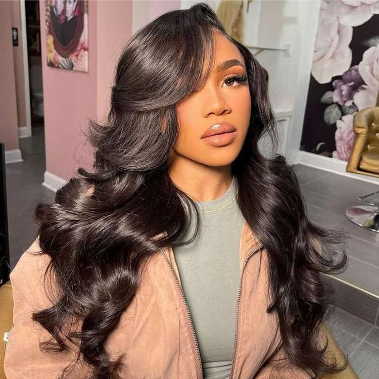 Alipearl Pre Cut Lace 4x7 Glueless Wig Pre-Bleached Pre-Plucked Ready to Go Wigs Body Wave & Straight Glueless Human Hair Wig